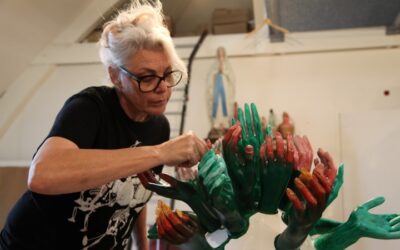 Signeersessie Beeldend Kunstenaar Jackie Sleper bij The Green Contractors tijdens Masters of LXRY
